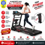 American Fitness A4 ULTRA Multi Functional Motorized Treadmill Price in Bangladesh