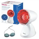 Infrared lamp with protective grille for colds & muscle tension 100w