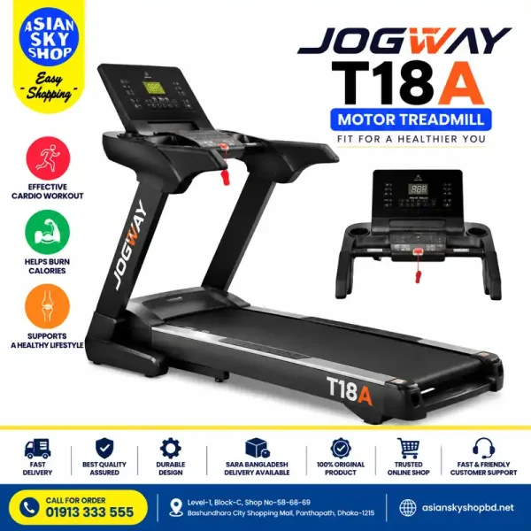Jogway T18A AC Motor Treadmill 2022 Price in Bangladesh