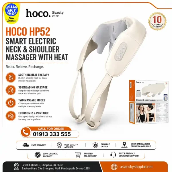 HOCO HP52 Neck & Shoulder Massager with Heat
