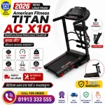 American Fitness TITAN AC X10 Multifunctional Motorized Treadmill