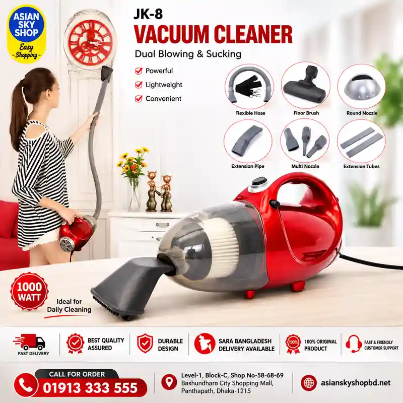 asian_sky_shop_jk8_vacuum JK-8 Vacuum Cleaner 1000W with dual blowing and sucking function