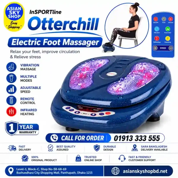 inSPORTline Otterchill Foot Massager with infrared heating and vibration