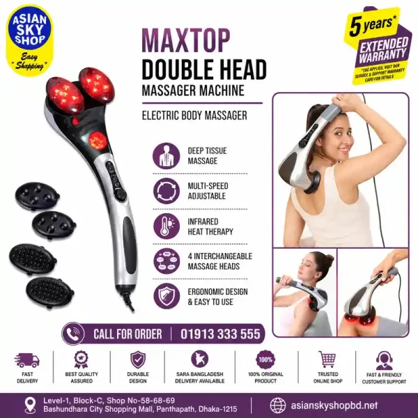 Maxtop Double Head Massager Machine for home massage