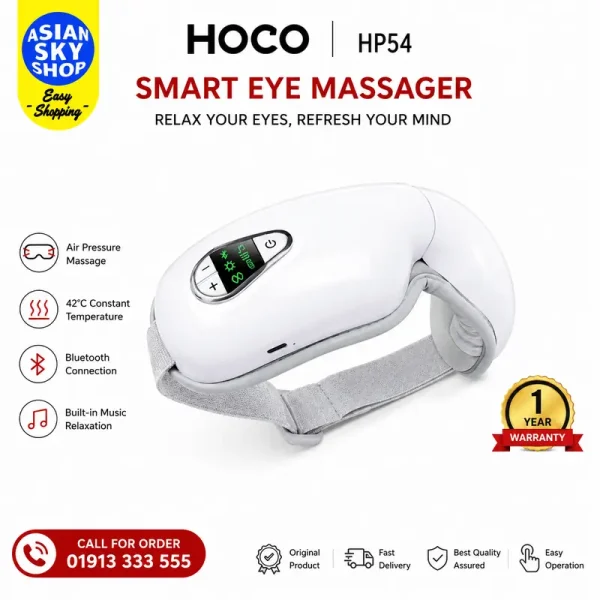 HOCO HP54 Smart Eye Massager with Air Pressure and Heat