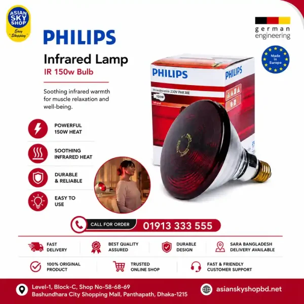 Philips Infrared Lamp 150W Bulb
