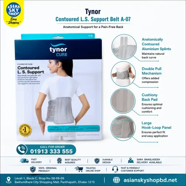 Tynor Contoured L.S. Support Belt A-07 lower back support