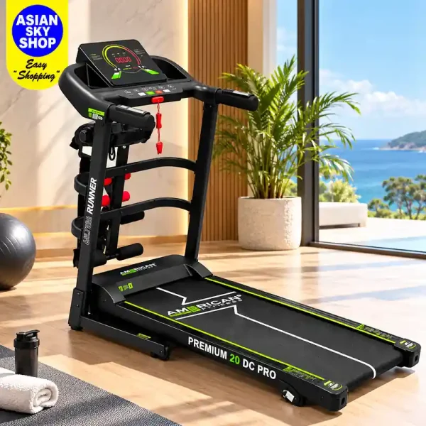 American Fitness Premium 20 DC Pro Multifunctional Motorized Treadmill