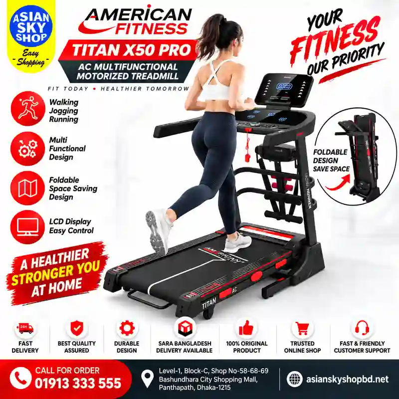 American_Fitness_Titan_X50_Pro_fitness_ad_800x800_under40kb American Fitness Titan X50 Pro AC Treadmill - Image 1