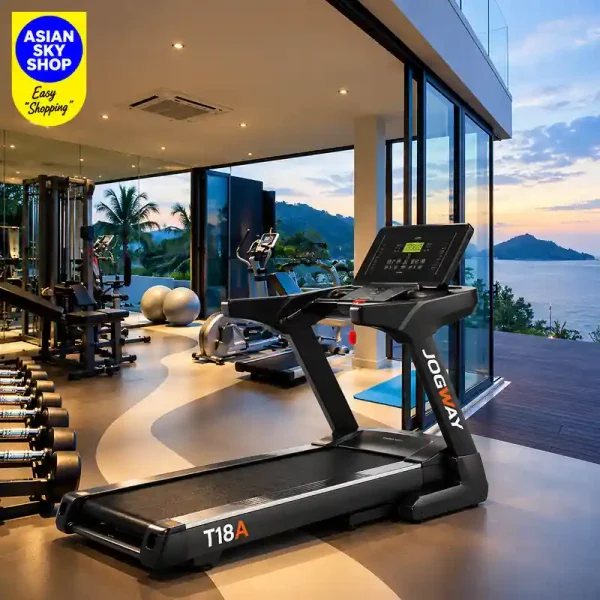 JOGWAY T18A AC Motor Treadmill 4.0 HP with 15-Level Powered Incline