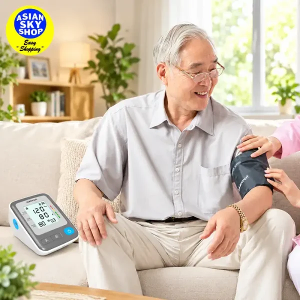 Jumper JPD-HA300 Digital Blood Pressure Monitor with Upper Arm Cuff and Accessories