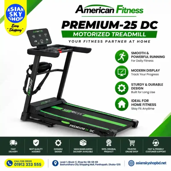 merican Fitness Premium-25 DC Treadmill Price in Bangladesh