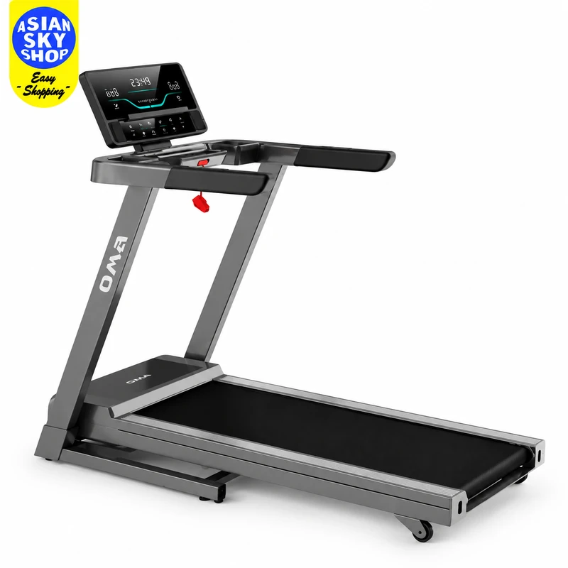 OMA-7418EA foldable motorized treadmill with 5.0 HP peak DC motor
