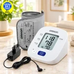 Omron Digital Blood Pressure Monitor with Upper Arm Cuff and AC Adapter