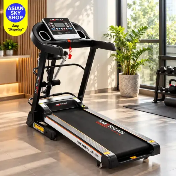 American Fitness Premium AF-200 Multi Functional DC Motor Treadmill