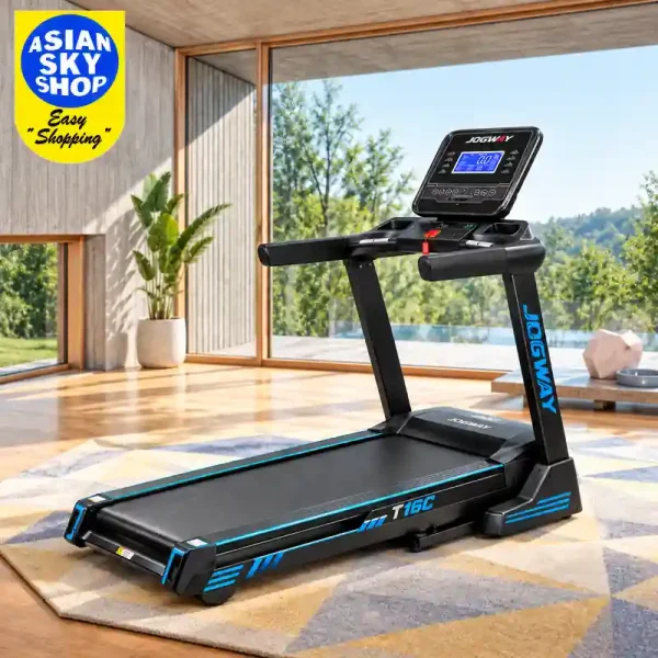 JOGWAY T16C Commercial Foldable Motorized Treadmill DC Motor 6.0 HP Peak