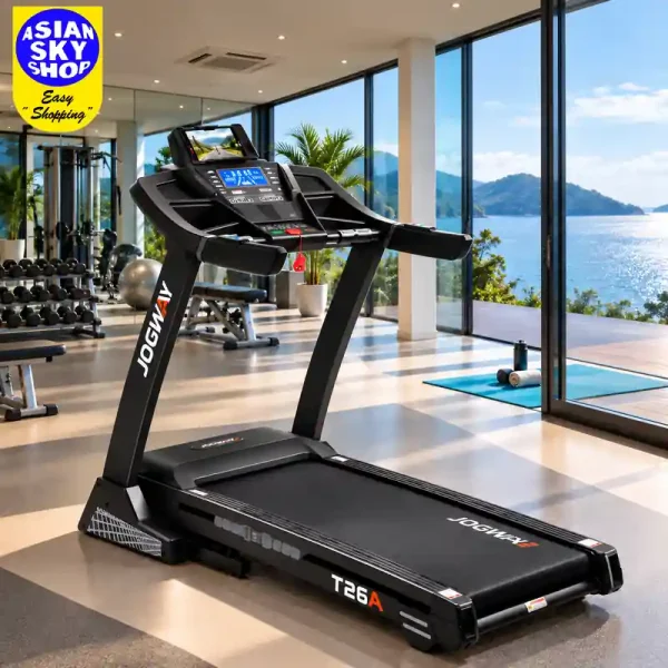JOGWAY T26A AC Motor 6.0HP Peak Commercial Foldable Motorized Treadmill in Bangladesh