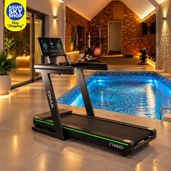 OMA-7746EA Commercial Foldable Treadmill AC Motor 7.0 HP Peak