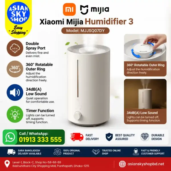 Xiaomi Mijia Humidifier 3 MJJSQ07DY Price in Bangladesh